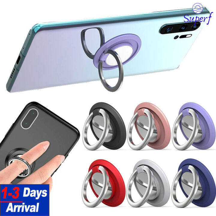 【from Manila】universal Phone Finger Ring Holder 360 Degree Rotating Stand For Mobile Phone 6755