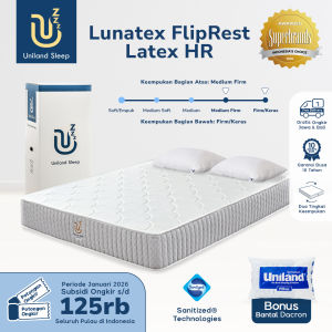Kasur Busa Uniland Sleep Lunatex FlipRest 25cm Latex HR / Dual Feel