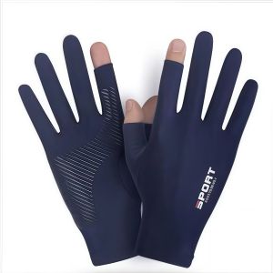 Sarung Tangan Motor Sepeda Pria Wanita Ice Silk Gloves Anti Slip Es Sutra Nyaman dan Bernapas