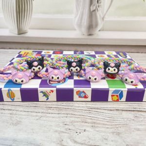 IKAT RAMBUT KEPANG RESIN SANRIO warna pastel keperluan wanit kuniran fancy imut lucu bisa COD termurah import