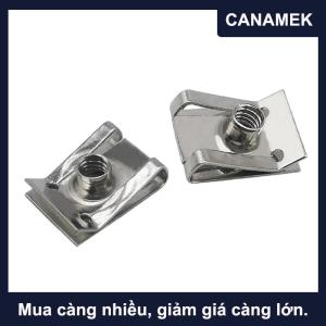 【CANAMEK】 10pcs thép không gỉ U loại Clip với chủ đề M6 M5 M4 M8 8mm 5mm 6mm 4mm sậy hạt cho xe hơi xe máy xe tay ga ATV Xe máy