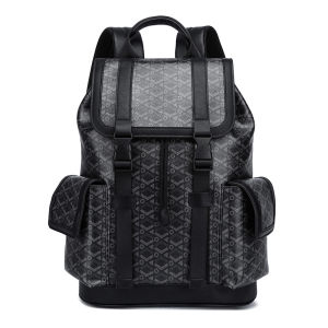 Luxury Plaid Backpack Men Fashion Flap Pockets Mens Backpacks Large Capacity Travel Bags 15-inch Laptop Backpack Male Schoolbag2026