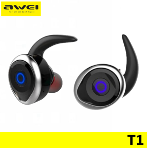 Awei T1 True Wireless Waterproof Bluetooth V4.2 Stereo In Ear Sport Earphone with Ear hook