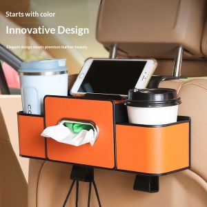 Kstarhare ô tô đa năng backseat tổ chức Lưu trữ với ngăn để cốc và treo thiết kế để dễ dàng truy cập