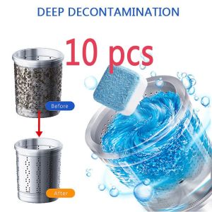 10pcs Useful Laundry Washing Machine Tub Cleaner Table Descaler Deep Multifunctional Supplies Deep Cleaning Dirt