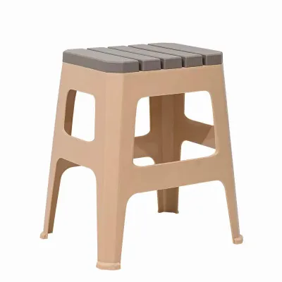 [Ready Stock] Premium Fashionable Minimalistic Aesthetic Household Stackable Stool Plastic High Stool Chairs