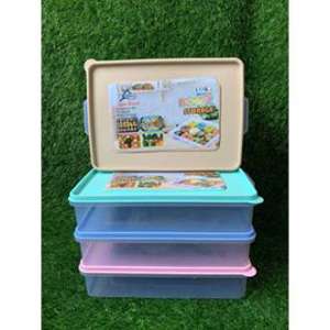 Kotak Donat Persegi Transparan Box Penyimpanan Makanan Kulkas Food Preparation Set Calista Furano Smoke Sealware Serbaguna`
