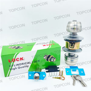 High Quality Spherical Door Knob Lock Stainless Steel 5831 Round Handle With 3 Steel Keys Included