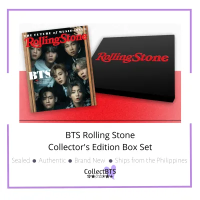 BTS Rolling Stone Collectors Edition Box Set On Hand Sealed Authentic Brand New CollectBTS