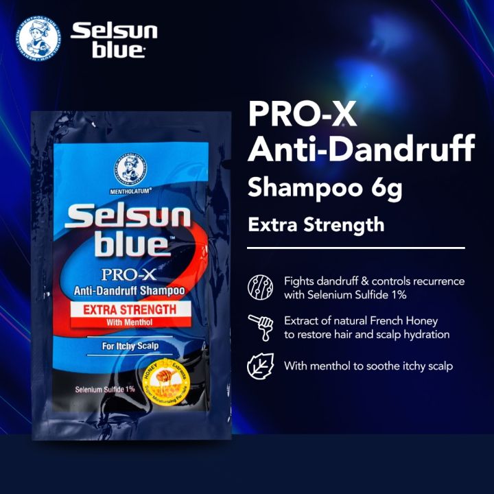 Selsun Blue Pro-X Anti-Dandruff Shampoo Sachet 6g | Lazada PH