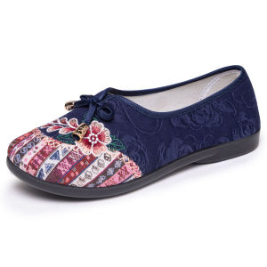 Free Shipping Canvas Shoes Spring Collection Comfortable WomenS Shoes Breathable Soft-Soled Durable Lightweight Suitable For Square Dancing
