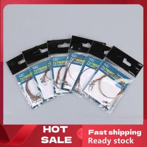 🚚【Local Express Delivery】🚚 2Pcs set Steel Wire Titanium Wire Anti-Biting Line With Pin Fishing Front Wire