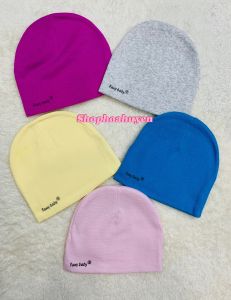 Mũ cho bé sơ sinh Vải 100% Cotton mềm mịn mát thấm hút co giản tốt cho bé - Nón bé sơ sinh 0-8 tháng Fany