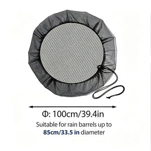 Bucket Insect Proof Mesh Cover 60 80 100CM Adjustable Drawstring Water Bucket Protective Net