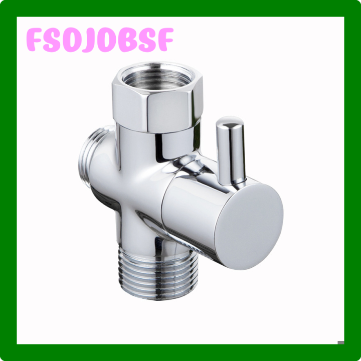 Fsdu G1 2in 3 Way Brass Diverter Valve T Adapter Converter Chrome For