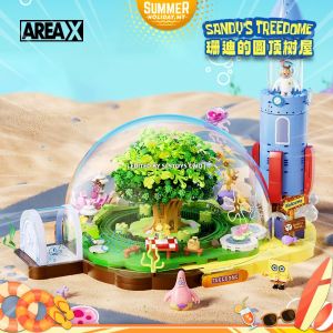 AREA-X Block AB0088 Sandys Treedome Spongebob Squarepants Series Gift Decoration Building Brick Toy
