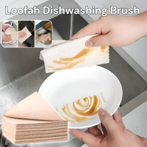 Loofah Plant Fiber Scouring Pad Dishwashing Scouring Pad Remove Stains Descaling Scrub Pad Pan Pot Cleaning Brush