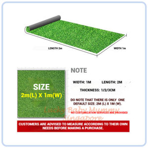 【DAILY ESSENTIAL】 Artificial Grass Mat 2m x 1m - 1 / 2 / 3cm Thickness