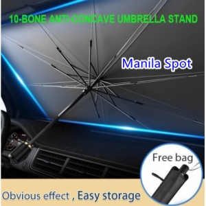 Car Sun Shade Foldable Sunshade Umbrella Front and Rear Windshield Sunshade Sunscreen Insulation Sunshade Retractable