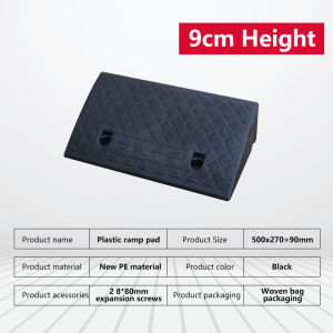 Heavy Duty Plastic Car Ramps Threshold Ppad Kerb Car Motorcycle Garage Access Steps Triangle Doorway Wheelchair Ramp