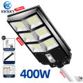 KKSKY Solar Lights With Solar Panel Wall Light Original 2 Side 400W 800W Led Outdoor Waterproof Solar Street Light Motion Sensor Flood Lamp. 