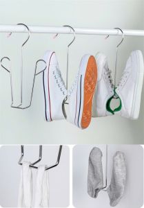 Móc Inox Treo Phơi Giày Dép Quần Áo Đa Năng Tiện Dụng