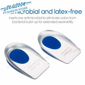 Silicone Heel Cup Pads Gel Heel Cups Plantar Fasciitis Inserts Foot Care Silica Gel Cushion Pad
