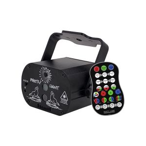 Đèn laser party nháy theo nhạc bay phòng mẫu mới đèn led trang trí có 64 hiệu ứng trang trí cho phòng karaoke xe oto