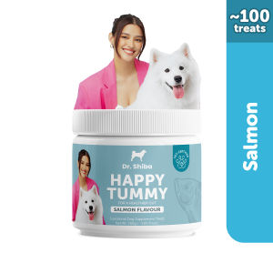 Dr Shiba Happy Tummy Healthy Dog Treat Snacks: Delicious Pet Treats with Dog probiotics Dog Multivitamins Dog Supplements Appetite Booster for Dogs - Puppy Food/ Adult Dog Food and more: Digestive Health Care and Wellness