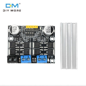 Diymore Dc 3-18V 10A kép h-cầu Bộ điều khiển động cơ DC về phía trước và ngược lại động cơ PWM thiết bị điều khiển tốc độ điện áp thấp dòng điện cao