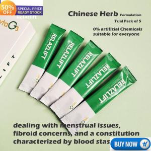 千莲 Relazlift 5s- Traditional Chinese Herb for menstrual issues fibroid concerns and a constitution characterized by blood