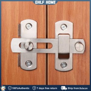 Hasp Latch Lock Sliding Door Window Cabinet Fitting Room Stainless Door Lock Safety Buckle