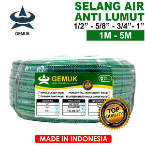 SELANG AIR 5 METER ANTI LUMUT TEBAL 2MM / SELANG AIR 1/2 5/8 3/4 1 INCH / SELANG PENGAIRAN TANAMAN / SELANG AIR KEBUN