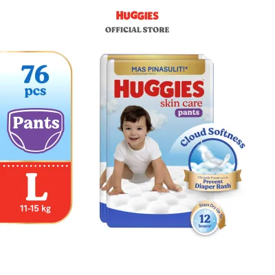 Huggies Skin Care Pants Large - 76 pcs