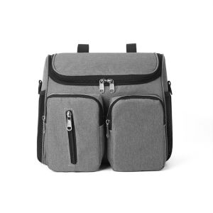 GOXBERK Vải Oxford Túi đeo vai cho mẹ Chống thấm nước Nhiều túi Túi tổ chức tã Thực tế Dung lượng lớn Túi treo lưu trữ xe đẩy Ngoài trời