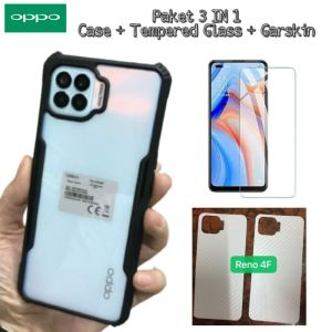 Case Oppo Reno 4F / Oppo Reno 4 / Oppo Reno 4 Pro / Oppo Reno 5 HardCase + Tempered Glass + Garskin OPPO Reno 4F / Reno 4 / Reno 5