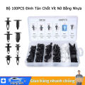 [ Vít nhựa ] Ốc vít nhựa ô tô, cản xe 100PCS cố định đinh tán nhựa, kẹp nhựa ô tô. 