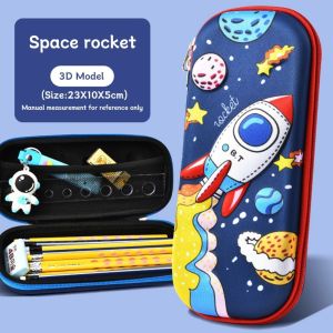 Student Large Capacity Pencil Case 5 Layers Storage Bag School Supplies Waterproof Canvas Stationery