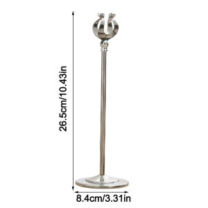 NEMOPH U Shape Table Number Holder Stainless Steel Stable Base Name Card Holder Portable Seat Clamp Menu Standing Table Accessories