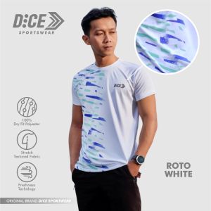 DiCE BASIC SERIES Size 2XL XXL Jersey Kaos Atasan Baju Olahraga Dryfit Polyester Running Lari Futsal