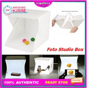 [Serbaguna] Studio Mini Foto Box LED Folding Kotak Tempat Foto Perlengkapan Studio Foto