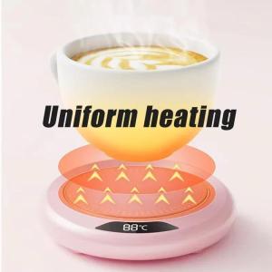 Thermostatic Heating Coaster USB Home Heat Cup Coaster 3-speed Adjustment Heating 55 Degrees Constant Electric Water Cup Warmer