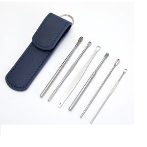 Peralatan Gigi Kit Alat Pembersih Gigi Baja Tahan Karat Kebersihan Gigi Tusuk Gigi Pembersih Floss