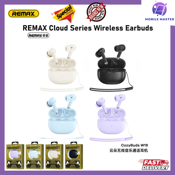 REMAX Cloud Series Wireless Earbuds for Music and Call CozyBuds W19 ...