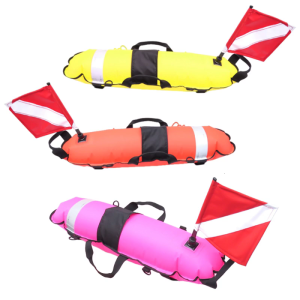 Scubas Diving Surfaces Marker Signal Float Diver Down Safety Surfaces Marker Spearfishing Float with Dives Flag Easy to Use