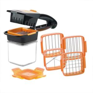 5 in 1 Multi-Functional Kitchen Set Onion Vegetable Fruit Cutter Slicer Stainless Blades - Keimav Official