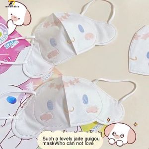 Set 10 khẩu trang 3D hoạt hình tai nhỏ dễ thương