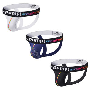CMENIN PUMP 3Pcs แฟชั่นไนลอนเซ็กซี่ชุดชั้นในชาย Jockstrap กางเกงนุ่ม Stringi Mens Thongs และ G String กางเกงชายภายใต้สวมใส่สำหรับชาย MP294