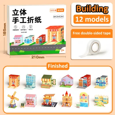 STEM Paper Airplane Kit 32 Sheets 26×18.5cm 260gsm Paper DIY Craft Toys for Kids Best Flying 3D Origami