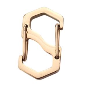 Ba lô khóa thép không gỉ S Loại Carabiner với khóa mini Balo ngoài trời Móc Hành Lý chống trộm Dụng cụ mở khóa chìa khóa